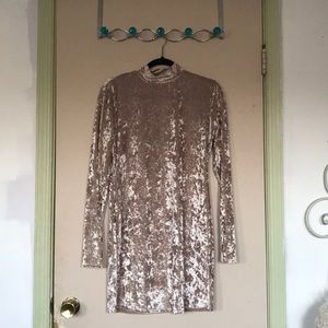 Pink velvet wet seal bodycon dress